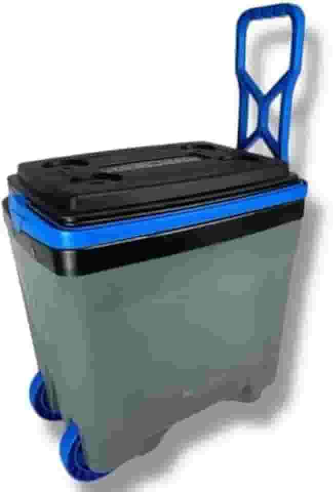 Cooler Caixa Térmica 34 Litros com Rodinha Camping Pesca Praia Caixa Termica