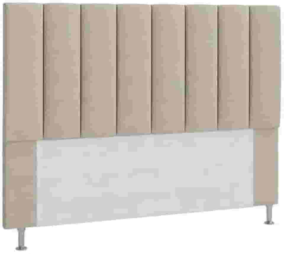 CABECEIRA QUEEN ESTOFADA CARLA 160 CM BEGE