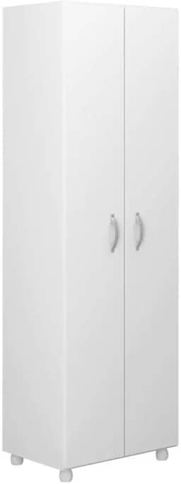 Armário Multiuso Multimóveis para Lavanderia/aérea de serviço com porta vassouras Branco.