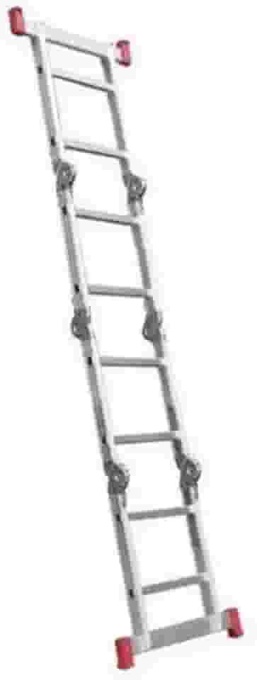 Escada Articulada Multifuncional Alumínio Compacta 13 posições 8 DEGRAUS Botafogo Lar e Lazer