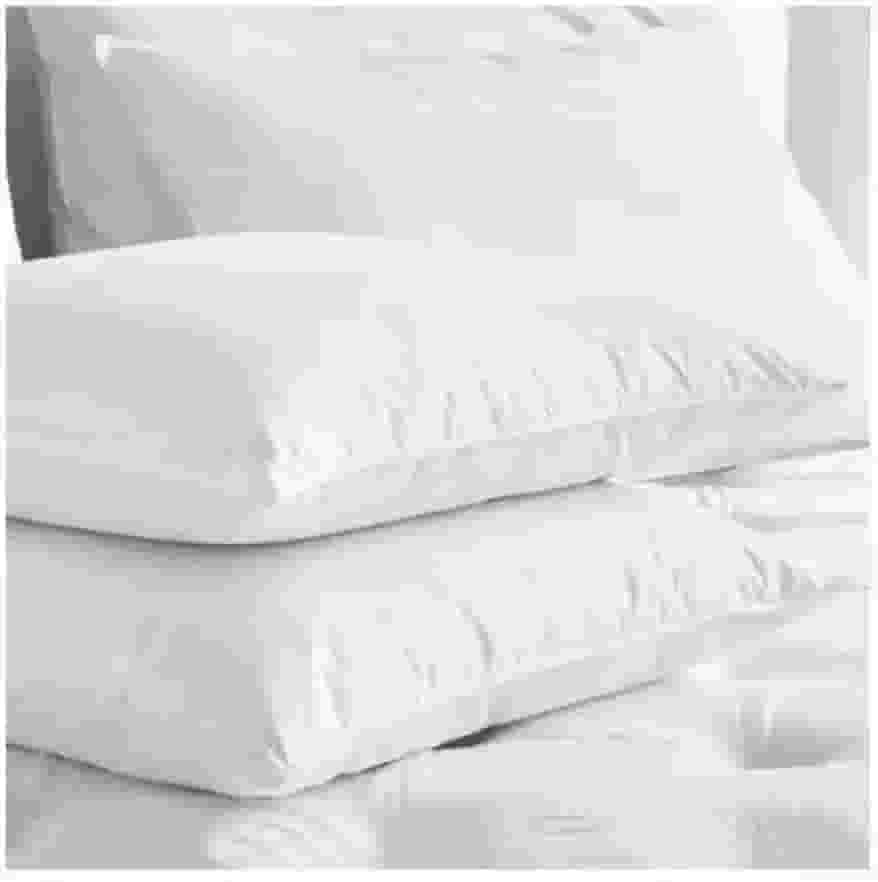 Kit 2 Travesseiros Pluma de Ganso Sintética, Antialérgico, Branco, 70x50cm, Macio, Lavável