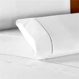 Jogo de Lençol de Berço 3 Peças Ponto Palito Percal 200 Fios Algodão (Branco.)