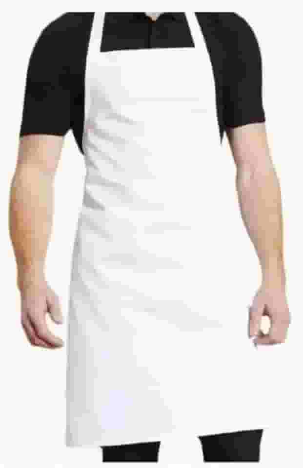 Avental Emborrachado Impermeável Branco Pvc 66cm X 1mt