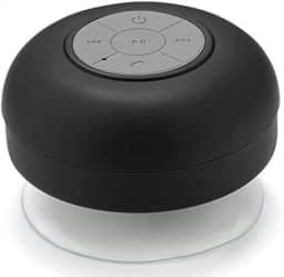 Mini Caixa de Som Bluetooth à Prova d’Água com Ventosa 5W Preta