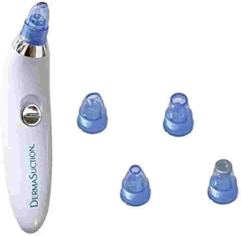 DermaSuction Aparelho Extrator Removedor Espinhas Cravos Sucção Peeling - Azul