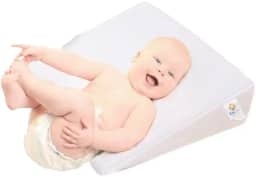 Travesseiro Antirrefluxo para Bebê, Rampa para Miniberço e Carrinho, Capa 100% Algodão