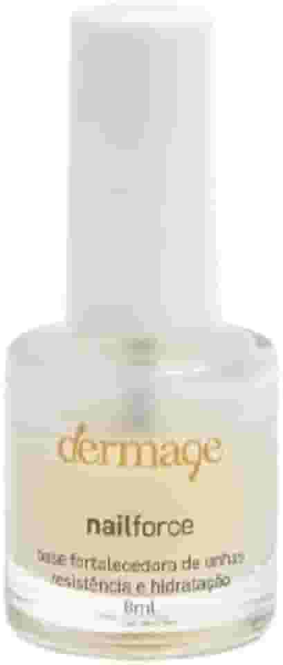 Nail Force, Base de Unhas Fortalecedora, Resistência e Hidratação, Fórmula com Cálcio e Queratina, Livre de Alergênicos, Incolor, 8ml