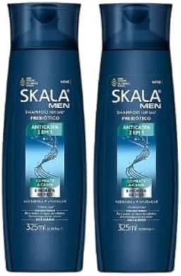 Kit Shampoo Skala Men 325Ml Anticaspa 2 Em1 (02 unidades)