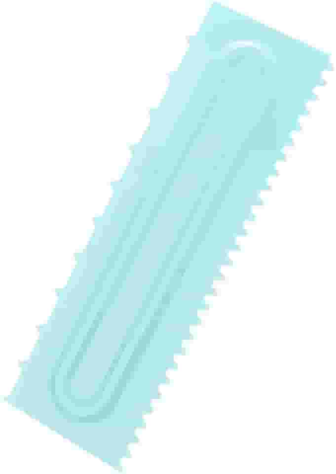 Espátula De Bolo Plástico Para Alisar E Decorar Silver Chef