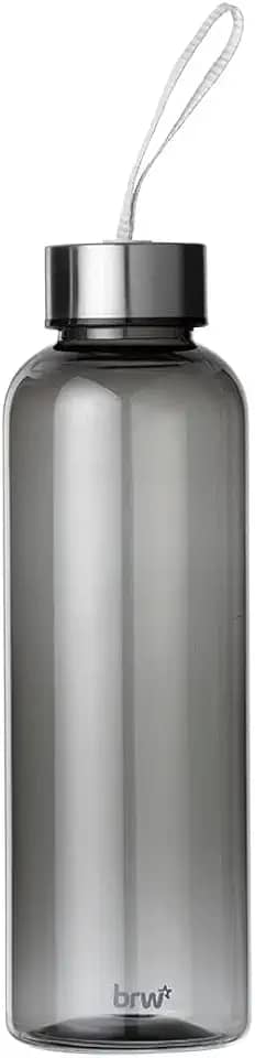 Garrafa Plástica com Alça na Tampa 500ml Cinza, BRW