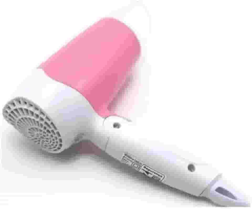 Secador de Cabelo Dobrável, Mini Profissional, 1200W, 2 Velocidades, Portátil