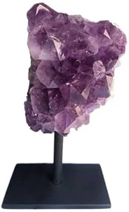 Ametista Drusa Base De Ferro Modelo 1 - Pç (até 500g) 12x8cm