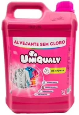 Alvejante Sem Cloro Uniqualy Roupas Brancas E Coloridas 5L