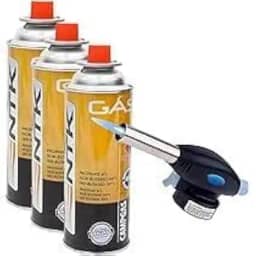 Maçarico Culinário Portátil Profissional Gourmet GT6017 + 3 REFIS