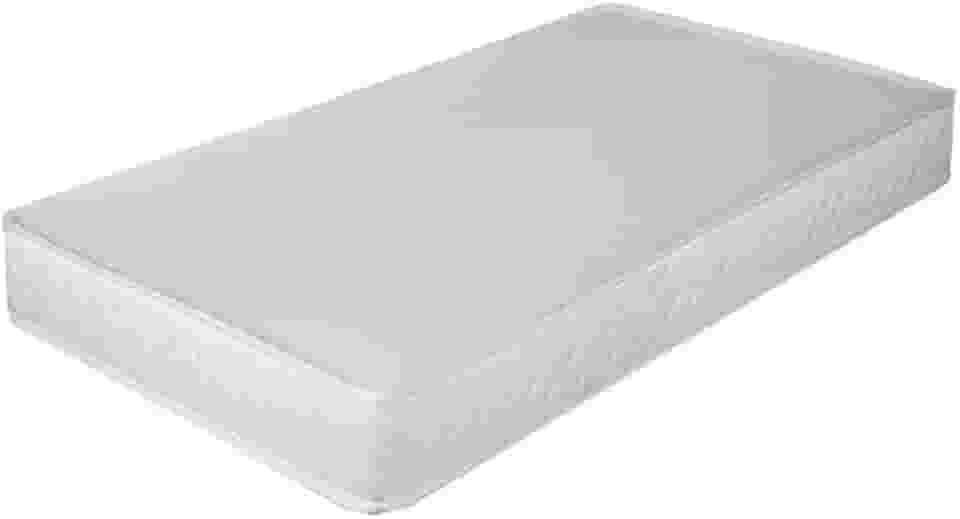 Colchão Juvenil Solteiro, Espuma D18, Branco, 148x70x10 cm, Tratamento Anti-Ácaro e Anti-Mofo, Certificado INMETRO