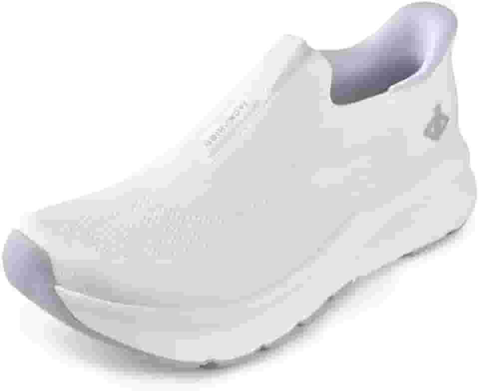 Tênis masculino slip in free up hands com bico largo, suporte de arco, tênis ortopédico de caminhada acolchoado com sola grossa zero gota, almofadas metatarsais