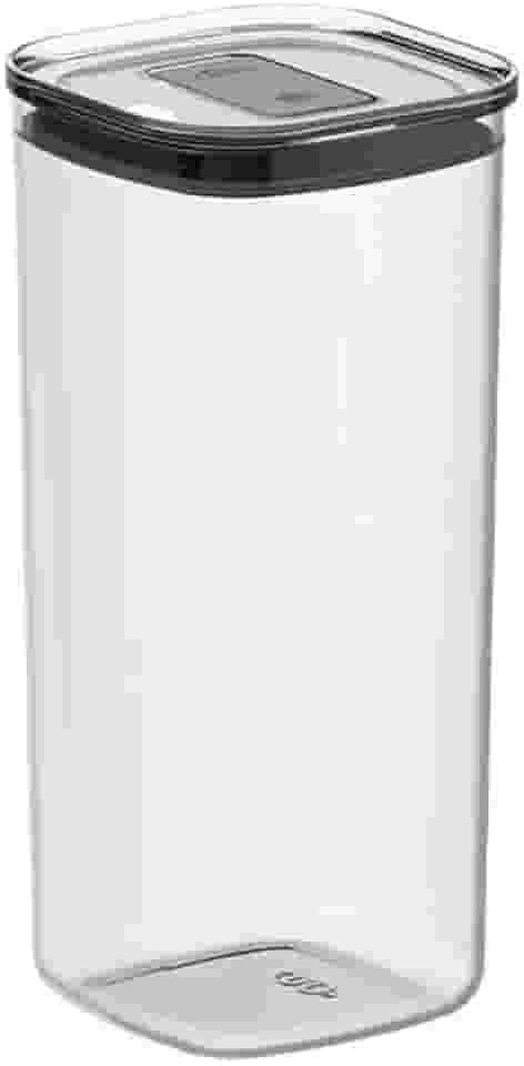 Ou Pote Hermético Quadrado 1,5L Natural Linha Duo Lock