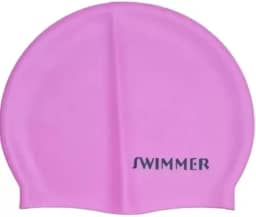 Touca De Natação Silicone Lisa Impermeável Macia Confortável