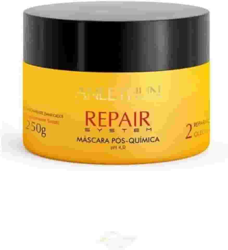 Máscara Repair System Aneethun 250g, Tratamento Pós-Química com Óleos Reparadores, Hidratação Profunda, Nutrição Intensiva e Reparação de Danos Capilares, Prevenção da Quebra, Frizz e Pontas Duplas, Devolvendo Força, Maciez e Brilho aos Fios.