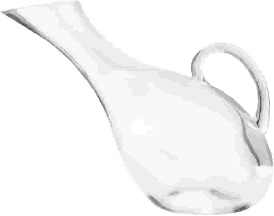 Mimo Style Decanter Para Vinho Com Alça Inclinado e Capacidade de 1,7 Litros, Útil Para Vinho Tinto ou Branco, Limpa Impurezas Deixando Sua Bebida Mais Pura, Produzido em Vidro de Excelente Qualidade