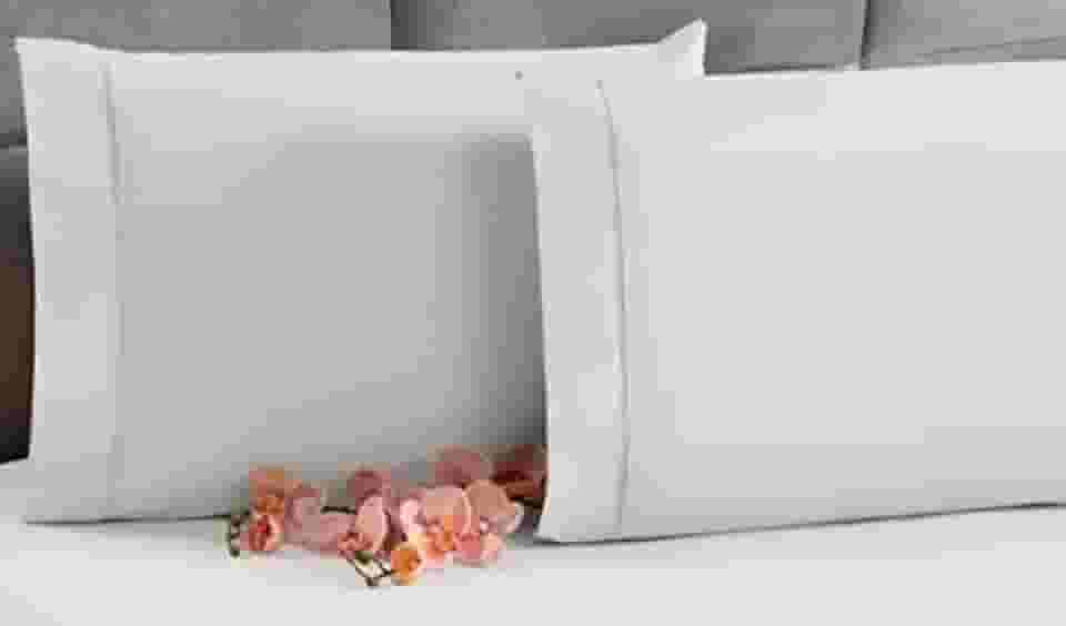 4 Fronha Avulsa Percal 200 Fios Algodão Ponto Palito Branca