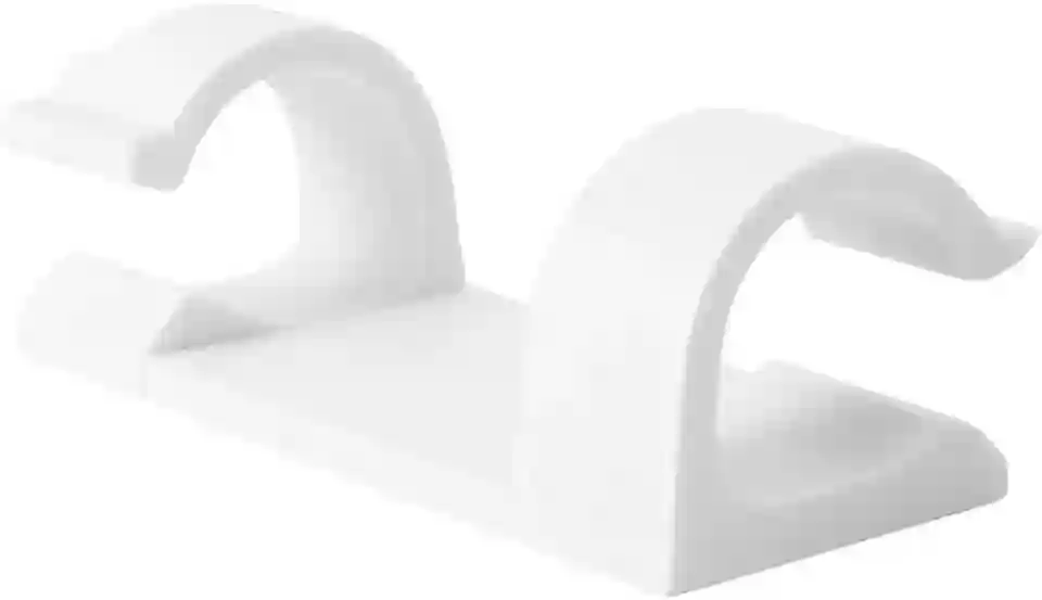 Organizador de Fios Adesivo 20 Peças 30mm para Mesas Paredes Escritório Clips Autoadesivos para Cabos e fios (Branco)