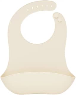 Babador Infantil de Silicone Ajustável com Coletor de Migalhas - Macio e Confortável