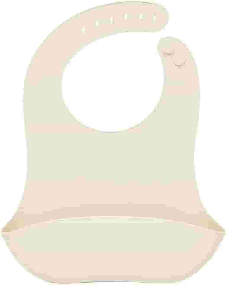 Babador Infantil de Silicone Ajustável com Coletor de Migalhas - Macio e Confortável