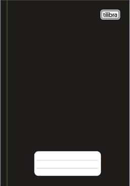 Tilibra - Caderno Brochura Capa Dura 1/4 Pequeno, Pepper 14x20cm, Preto, 80 Folhas