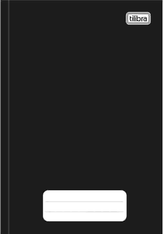 Tilibra - Caderno Brochura Capa Dura 1/4 Pequeno, Pepper 14x20cm, Preto, 80 Folhas