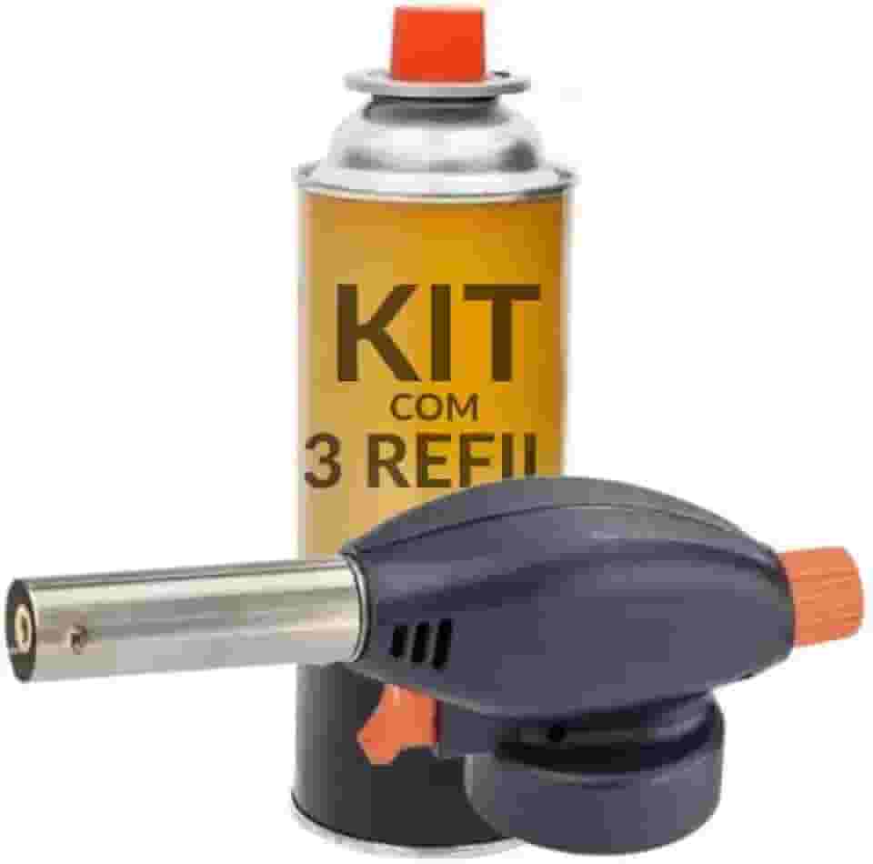 Maçarico Culinário Portátil para Cozinha Gourmet + 3