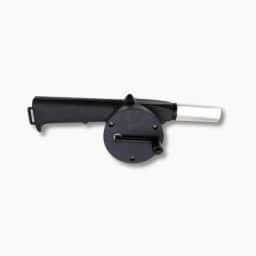 Soprador Manual para Churrasqueira com Boca Metálica – Acessório Portátil para Acender Fogo com Segurança, Praticidade e Controle