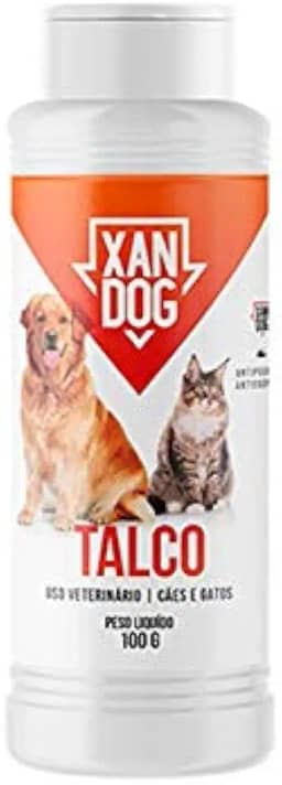 Talco Para Cachorro e Gatos Anti-Pulgas Xan Dog