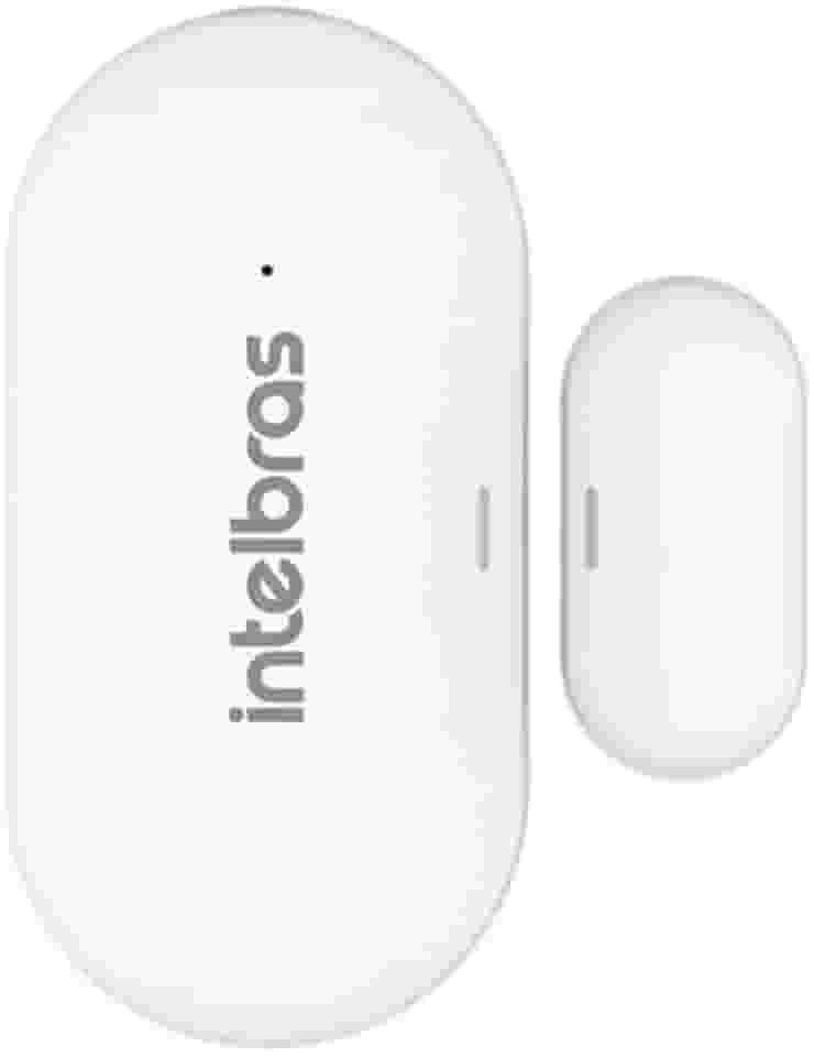 Sensor de Abertura Magnético Sem Fio Para Porta e Janela MSA 1001 Branco Intelbras