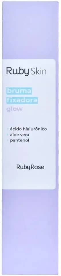 Bruma Facial Glow Basics Ruby Skin - Pele Radiante com Fixação e Hidratação, com Extratos Naturais e Ácido Hialurônico