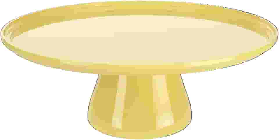 Boleira Cake Redonda, 32.5 cm, Amarelo, Coza