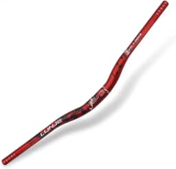 Guidão Mtb Alumínio 31.8mm X 780mm Semi Curvo 22mm (Vermelho)