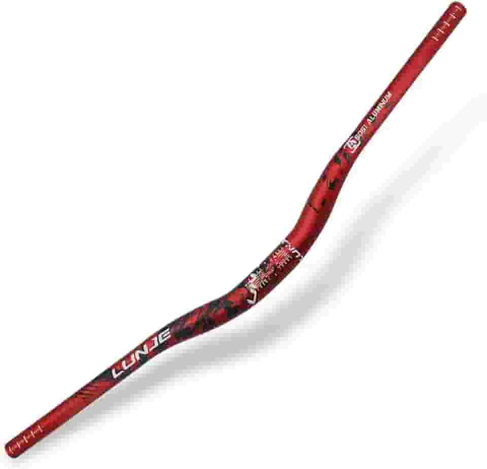 Guidão Mtb Alumínio 31.8mm X 780mm Semi Curvo 22mm (Vermelho)