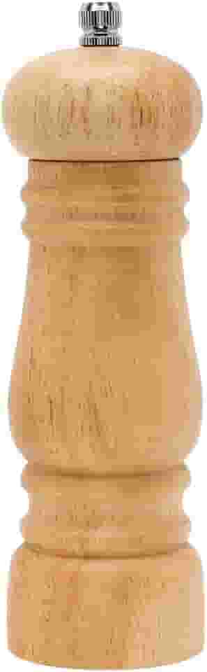 Mimo Style Moedor Manual Para Pimenta e Sal, Ideal Para Moer Grãos e Condimentos Secos, Produzido Inteiramente em Madeira, Moedor de Cerâmica Com Pino Regulador de Tamanho do Grão, Fácil Manuseio