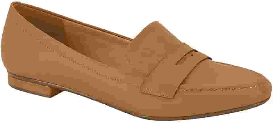 Mocassim Feminino Loafer Pelica Camel Vizzano 1351.105