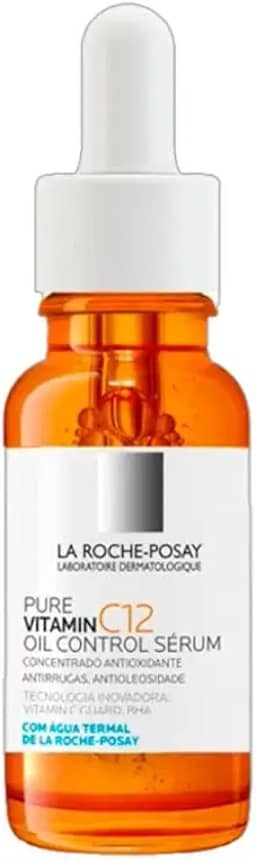 La Roche-Posay, Sérum Antirrugas para Peles Oleosas, Pure Vitamin C12 Oil Control