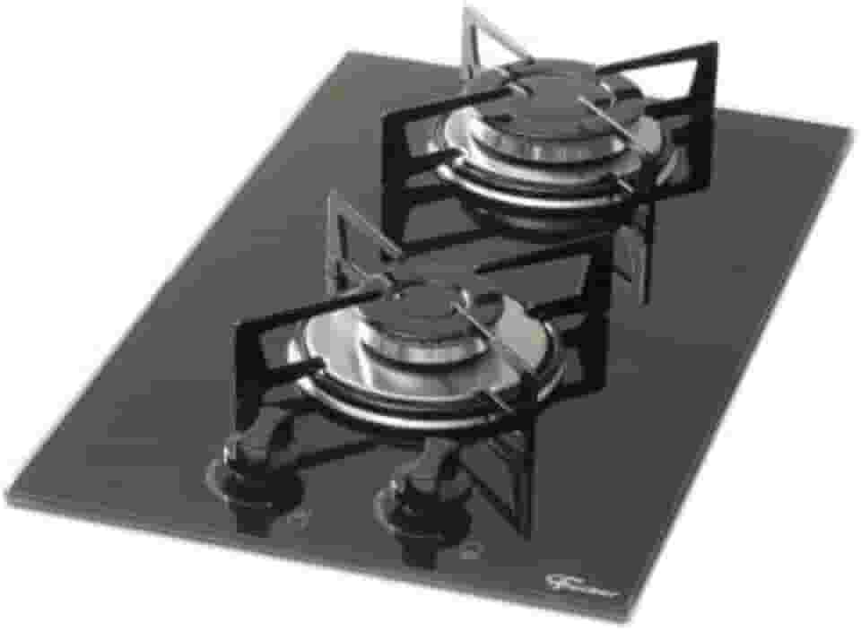 FISCHER COOKTOP À GÁS 2 BOCAS MESA VIDRO PRETO BIVOLT - 7726-11474