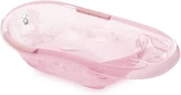 Adoleta Bebê, Banheira Infantil Aconchego 22L Linha Fofura, Translúcido Rosa