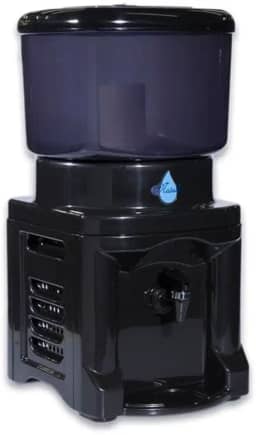 Filtro Água Preto 8,6 Litros 1 Vela Tripla Ação 1 Boia Cuba De Cerâmica