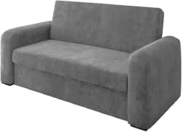 Sofá Cama Versátil 2 Lugares Veludo Selmer (CINZA)