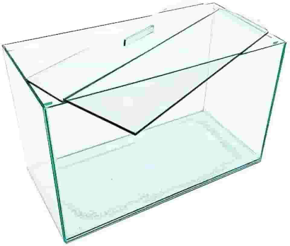 Aquário Retangular de Vidro, 45x21x28 cm, 26 Litros