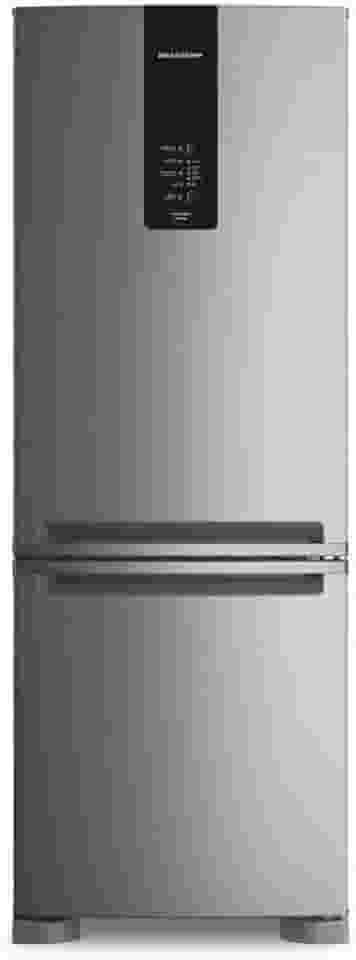 Geladeira Brastemp Frost Free Inverse A+++ 479 litros cor Inox com Super Capacidade e Smart Flow - BRE58FK 110v