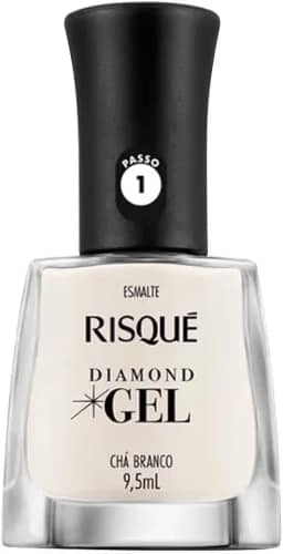 Risqué Esmalte Diamond Gel Chá Branco Natural 9 5 Ml