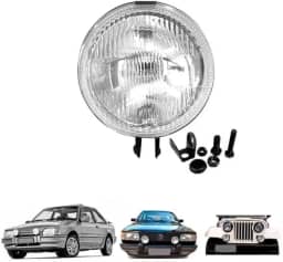 FAROL MILHA AUXILIAR UNIVERSAL 143MM LONGO ALCANCE REDONDO VIDRO ESTRIADO