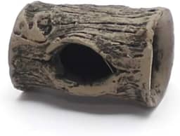 Tronco Mini Toca para Peixes Betta e Pequenos Peixes | Toca em Resina Atóxica para Aquário de Água Doce ou Salgada | Pintura Artesanal (Mini)